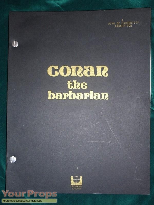 conan the barbarian soundtrack. Conan The Barbarian Script