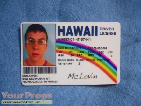 superbad mclovin. Superbad Mclovin ID card