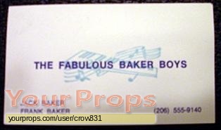 The Fabulous Baker Boys original movie prop