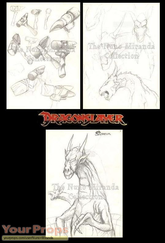 Dragonslayer original production artwork