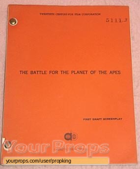 The Battle For The Planet Of The Apes original production material
