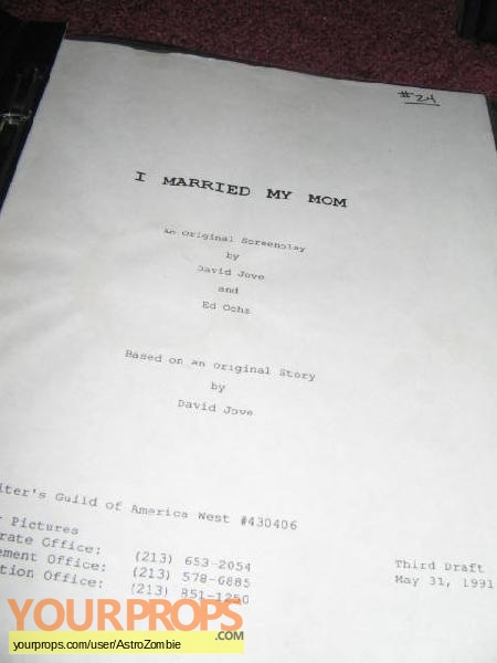 I Married My Mom original production material