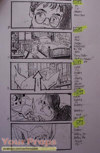 Harry Potter and the Chamber of Secrets original production artwork