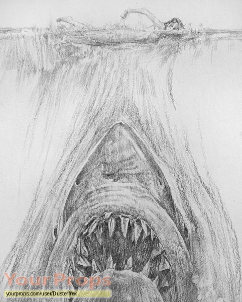 Jaws original production artwork