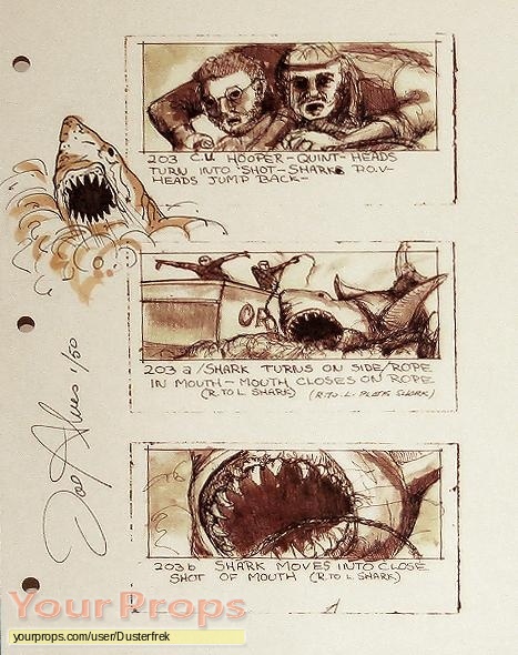 Jaws replica production artwork