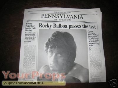 Rocky Balboa original production material