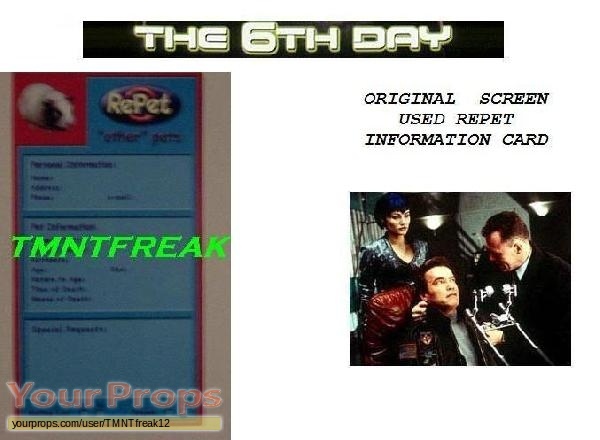The 6th Day original movie prop