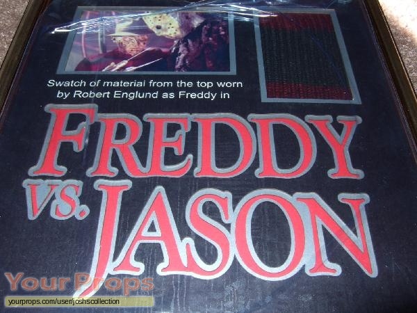 Freddy vs  Jason swatch   fragment movie costume