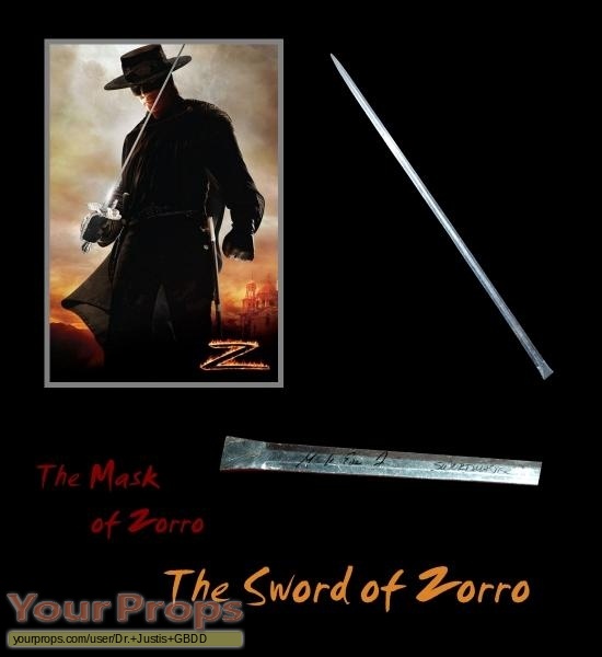 The Mask of Zorro original movie prop weapon