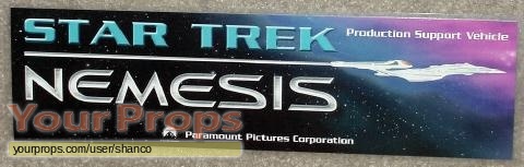 Star Trek  Nemesis original film-crew items