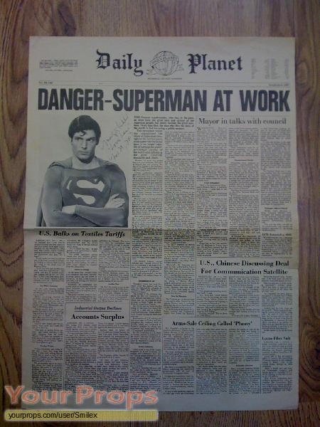 Superman III original movie prop