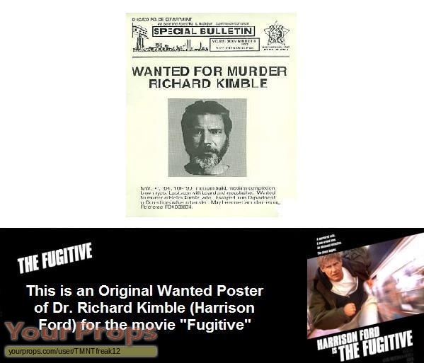 The Fugitive original movie prop