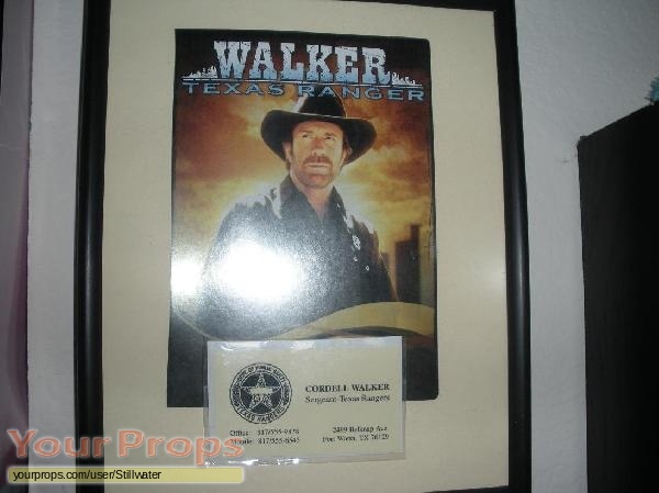 Walker Texas Ranger original movie prop
