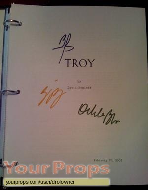 Troy original production material