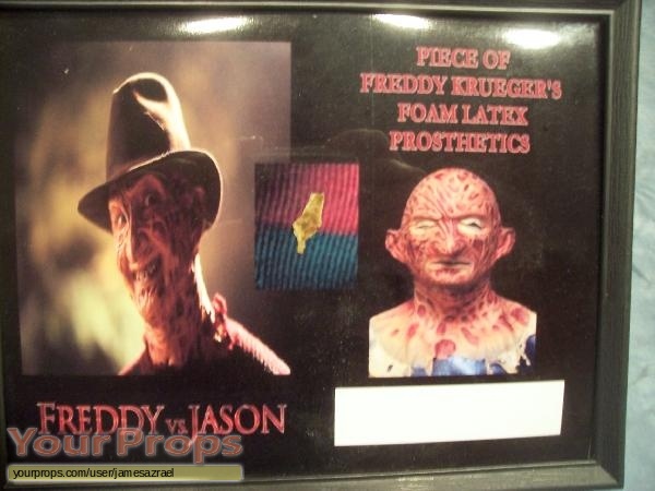 Freddy vs  Jason swatch   fragment movie prop