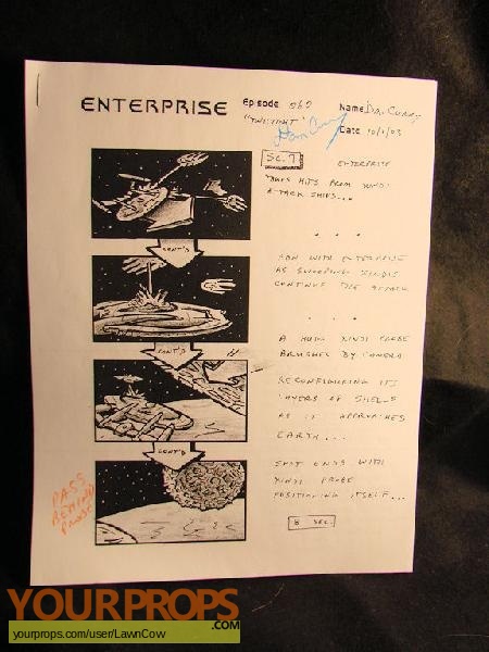 Star Trek  Enterprise original production artwork
