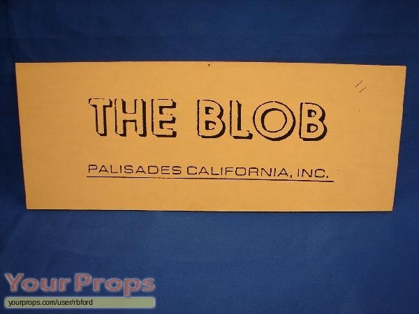 The Blob original production material