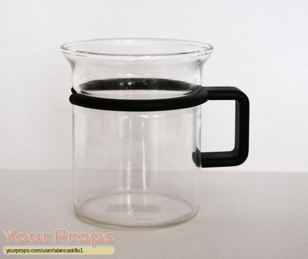 Set of 2 BODUM Bistro Picard Tea Cup Glass Mug Star Trek Next Generation Prop 