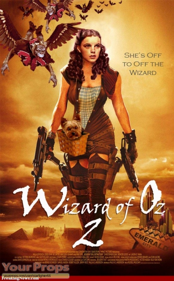 The Wizard of Oz 2 (unproduced) replica production artwork