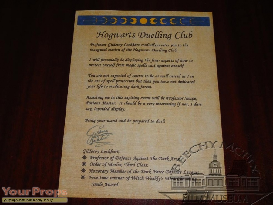 Harry Potter and the Chamber of Secrets replica movie prop