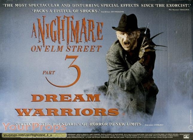 A Nightmare On Elm Street 3  The Dream Warriors original production material