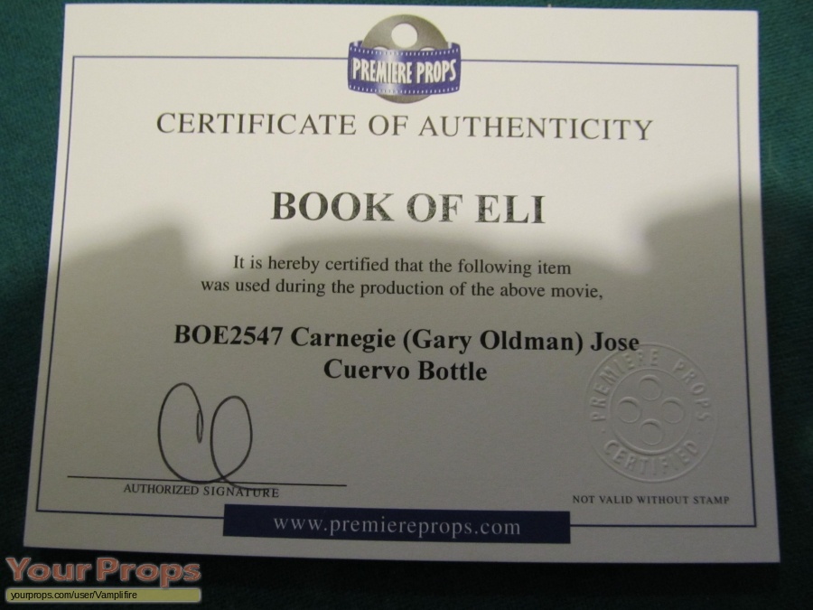 The Book of Eli original movie prop