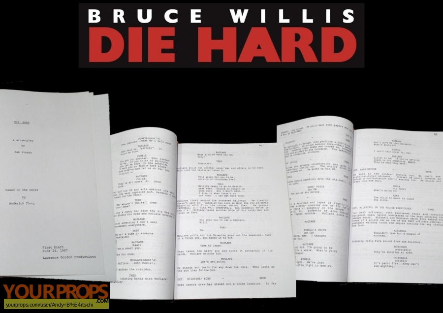 Die Hard original production material