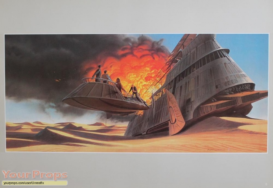 Star Wars  Return Of The Jedi replica production artwork