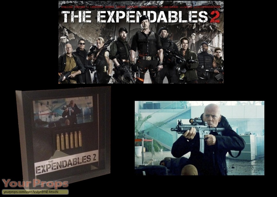 The Expendables 2 original movie prop weapon