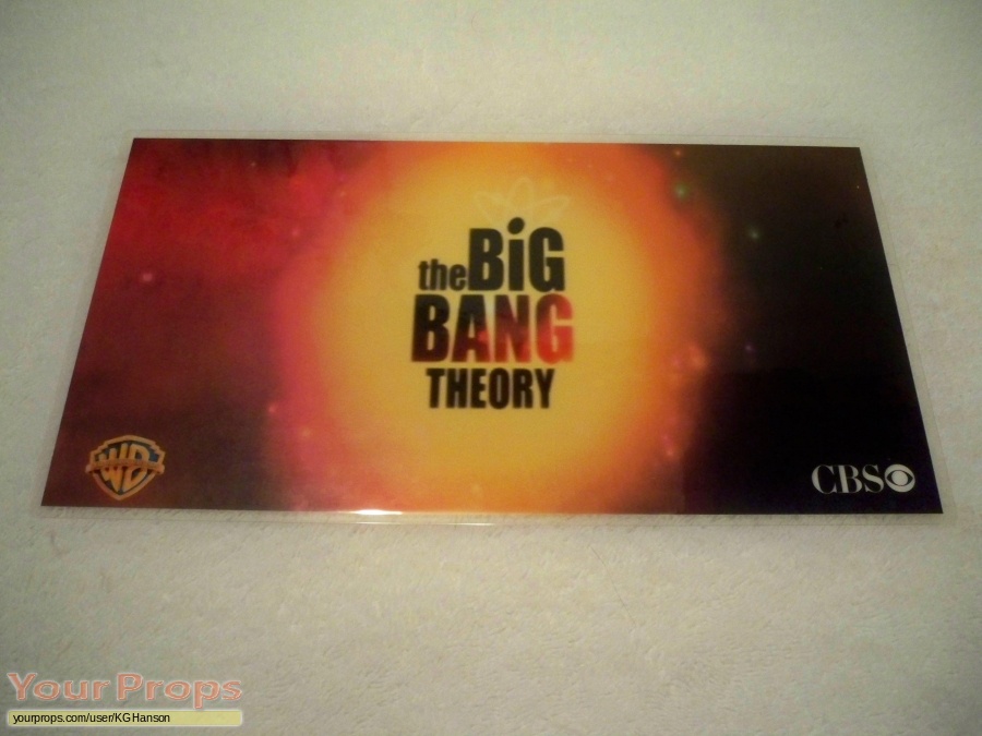 The Big Bang Theory original film-crew items