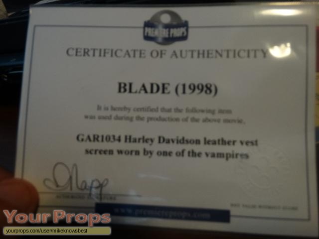 Blade original movie costume