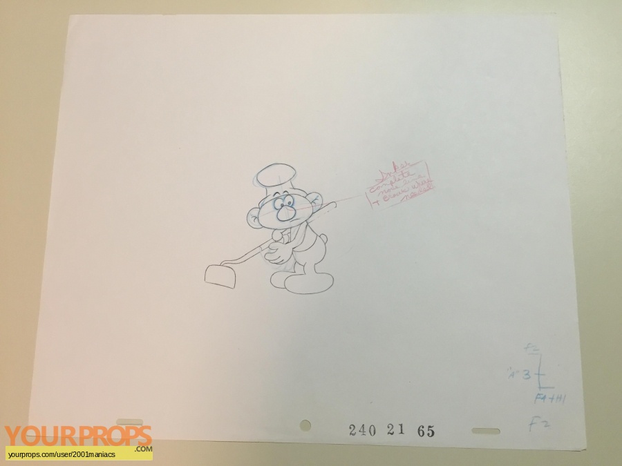 The Smurfs original production artwork