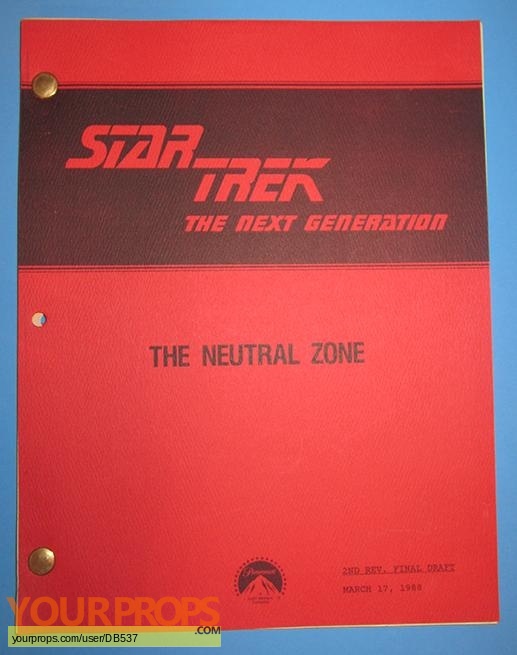 Star Trek  The Next Generation original production material