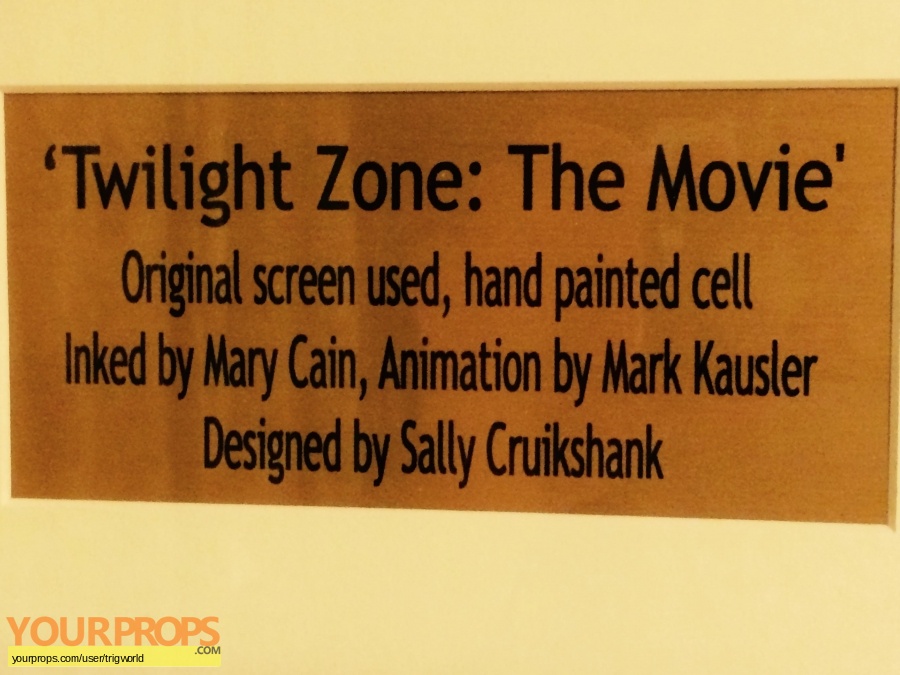 Twilight Zone  The Movie original production artwork