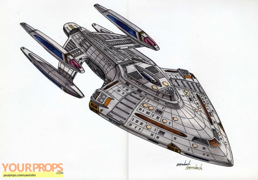Star Trek  Voyager original production artwork
