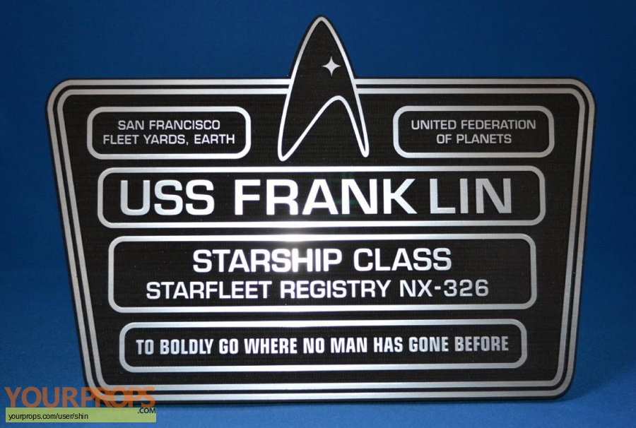 Franklin NX-326 Dedication Plaque Replica Star Trek Beyond Plakette U.S.S 