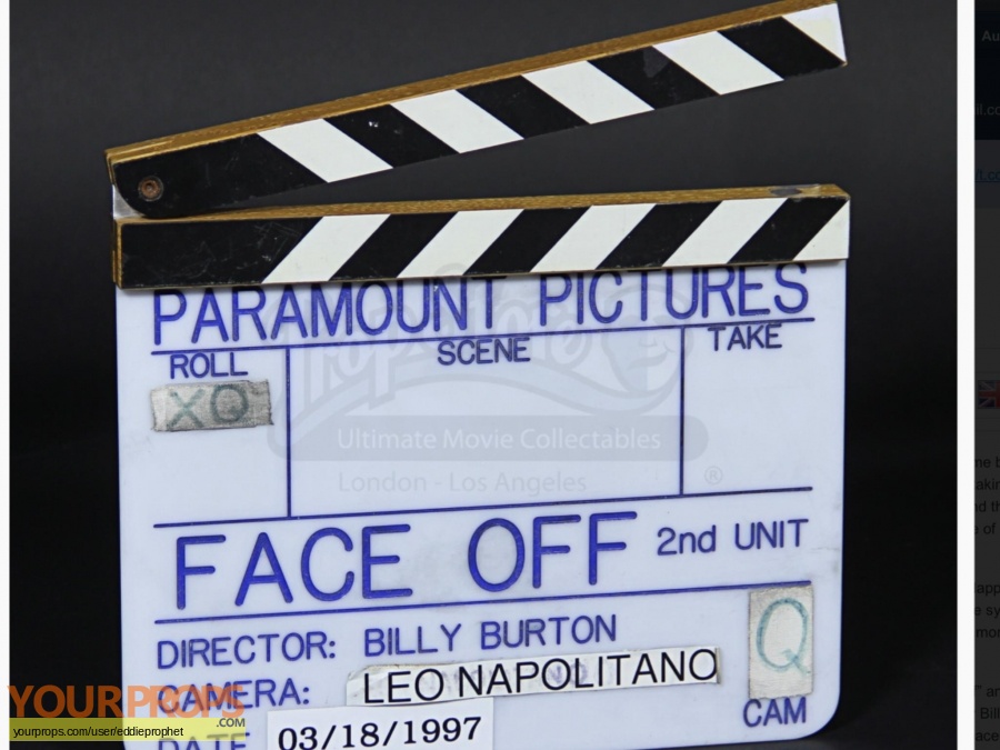 Face Off original film-crew items