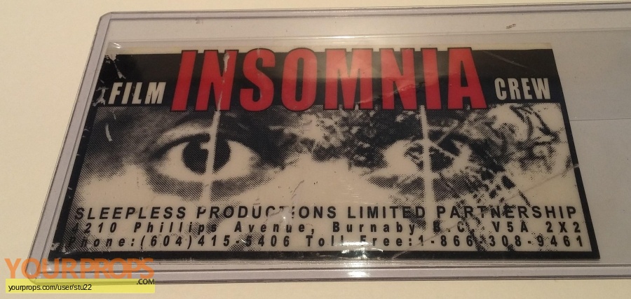 Insomnia original production material