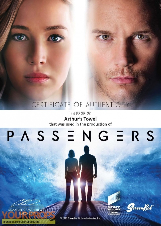 Passengers original movie prop