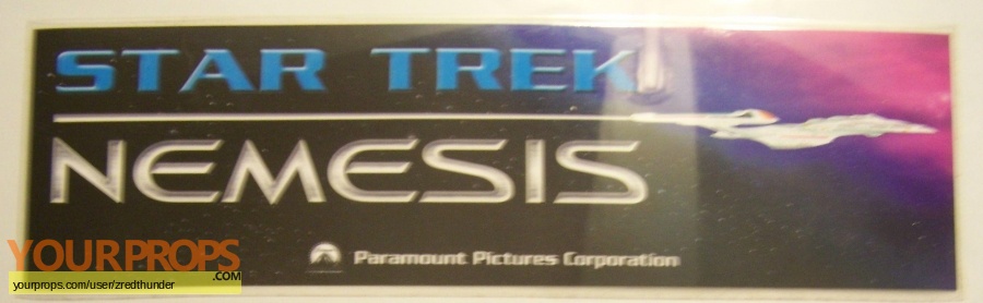 Star Trek  Nemesis original production material