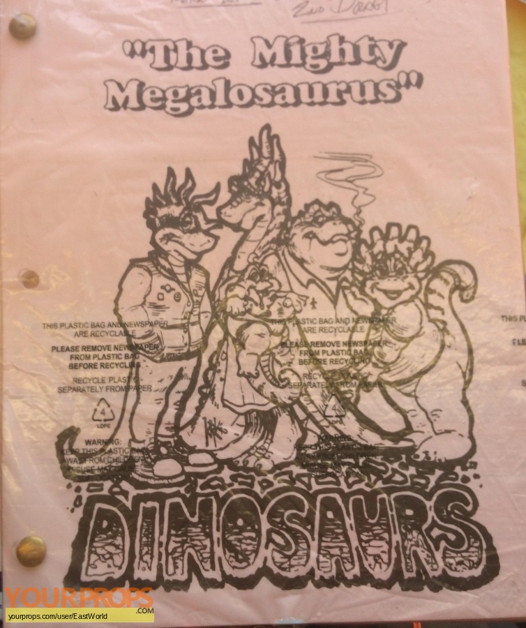 Dinosaurs original production material