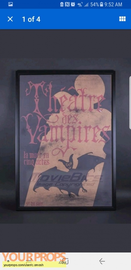 Interview With the Vampire original movie prop