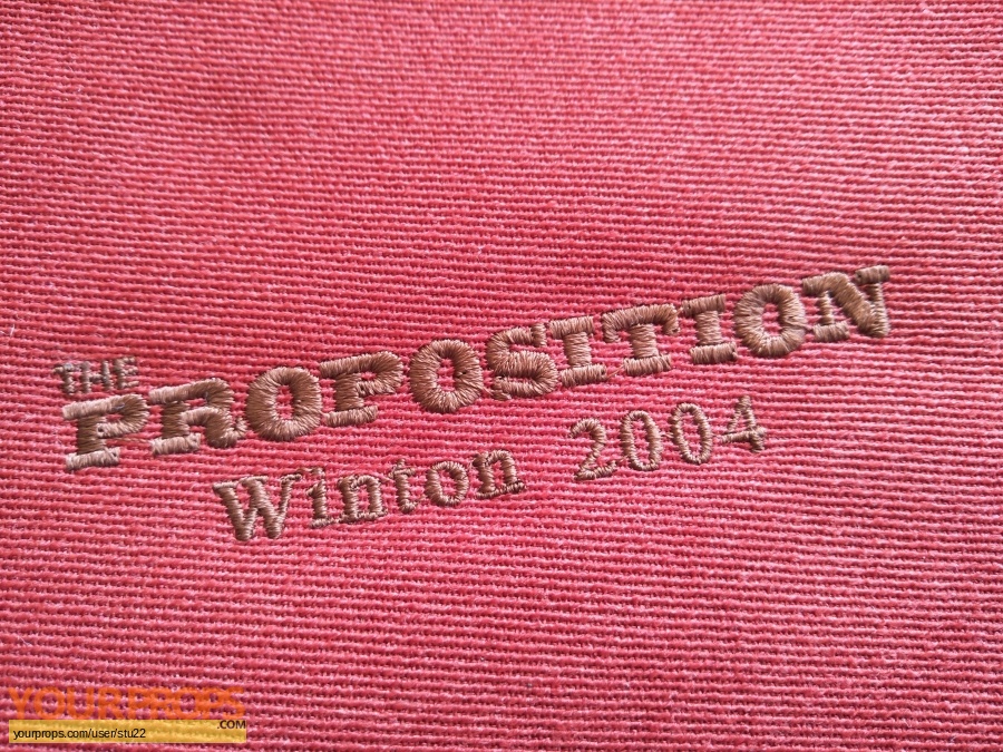 The Proposition original film-crew items