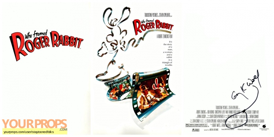 Who Framed Roger Rabbit original film-crew items