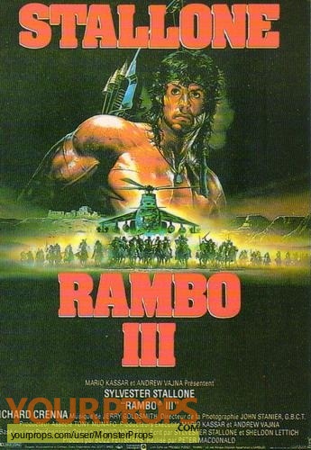 Rambo III replica movie prop