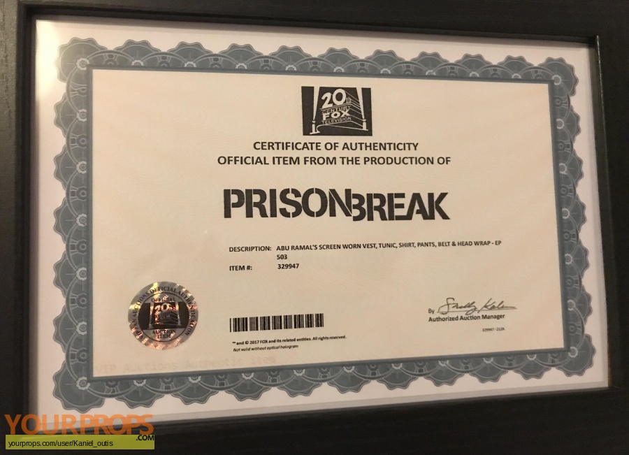 Prison Break Resurrection original movie costume
