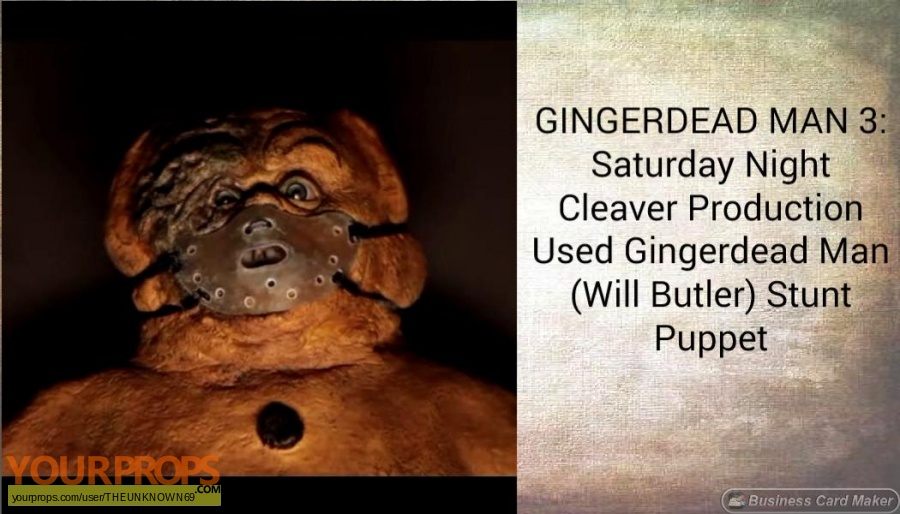 Gingerdead Man 3  Saturday Night Cleaver original movie prop