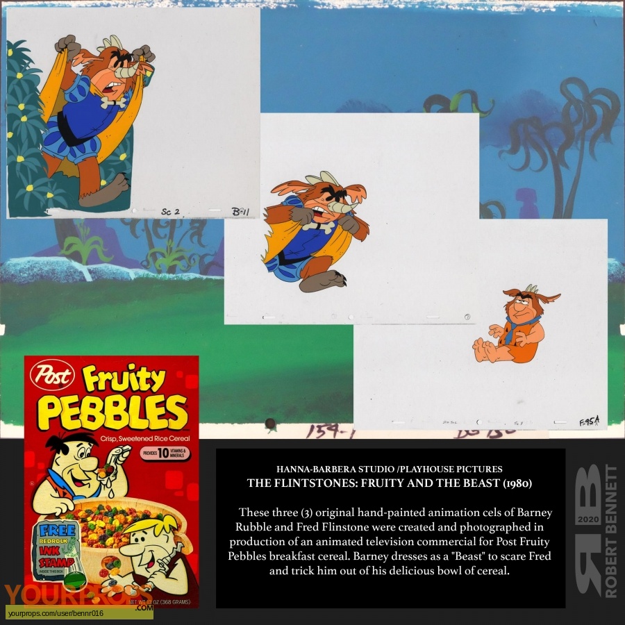 The Flintstones original production artwork