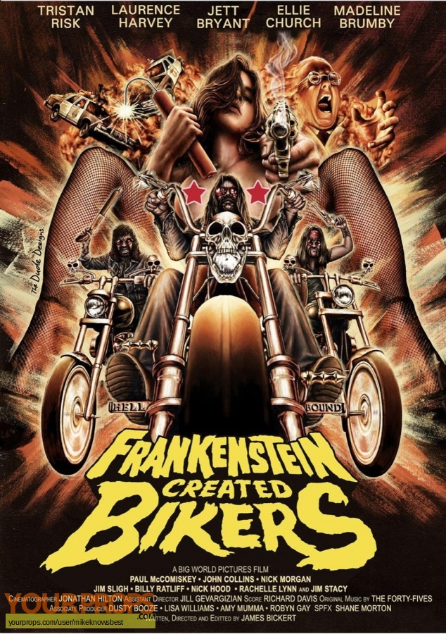 Frankenstein Created Bikers   Dear God No  original movie costume