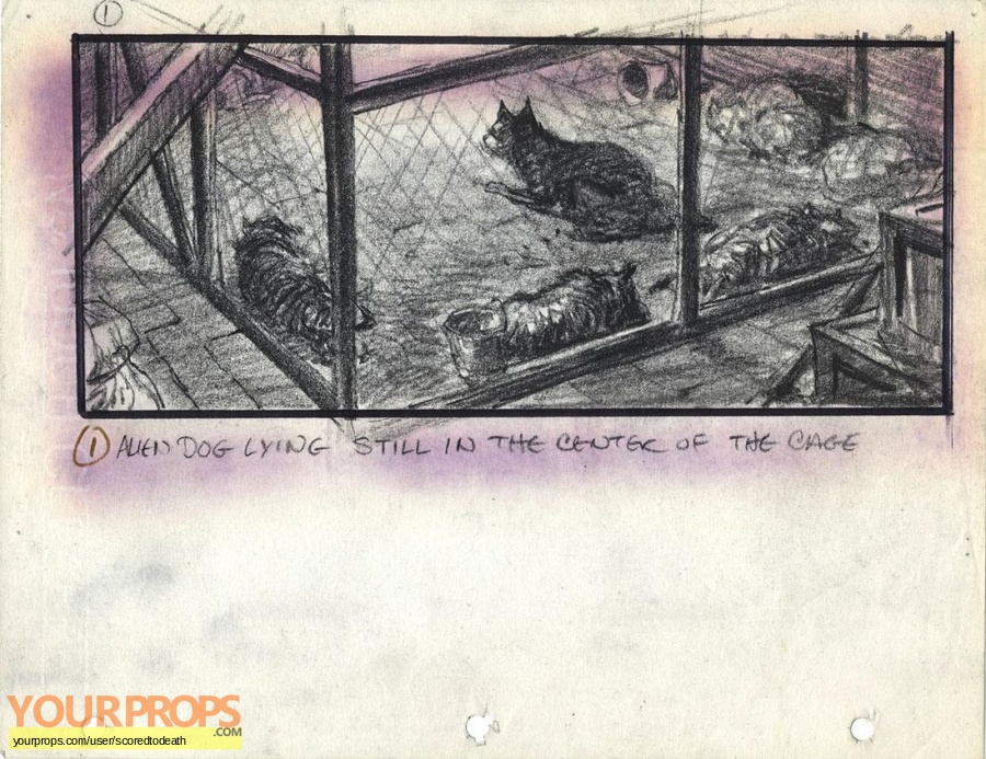 The Thing original production artwork